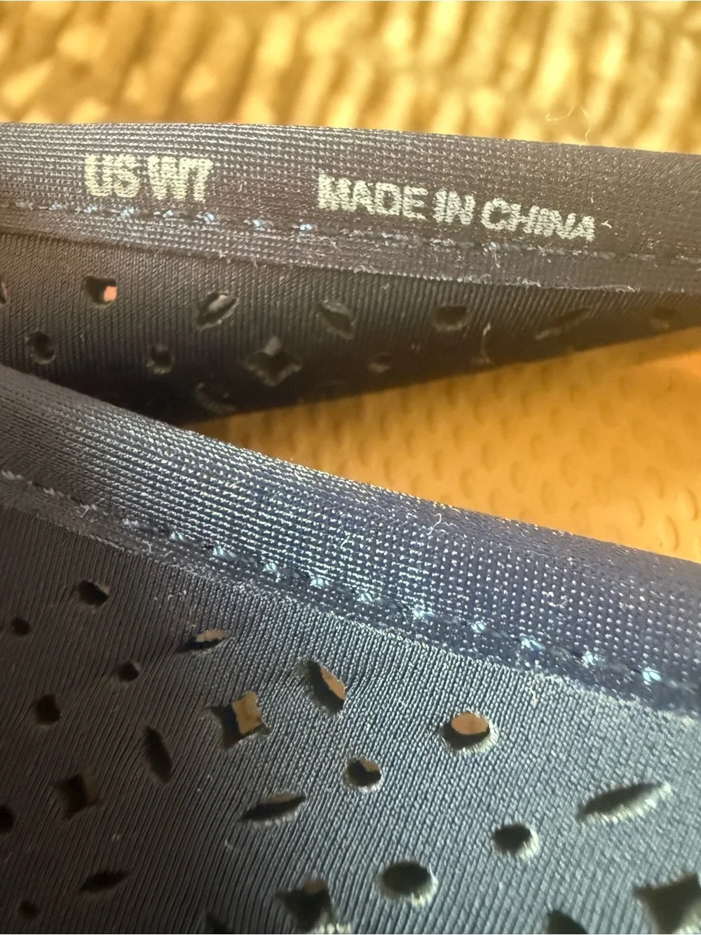 Women's Navy Perforated Espadrille Slip-Ons